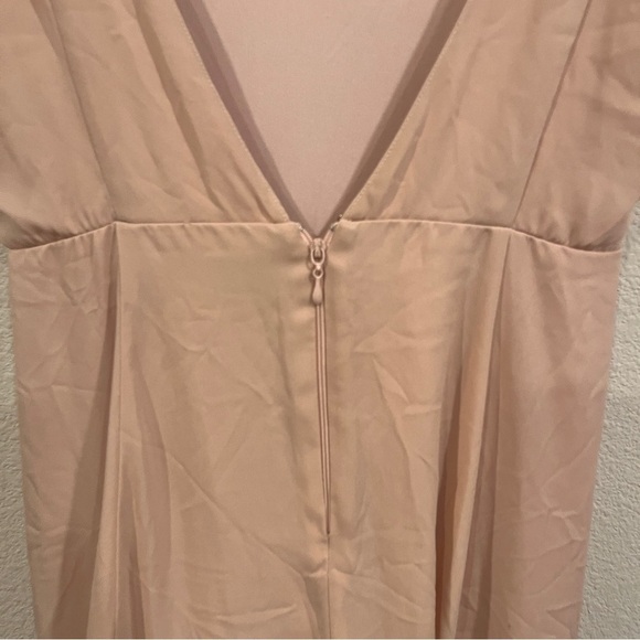 Show me Your MuMu Elegant Beige pink Sleeveless Dress size large - Picture 4 of 9